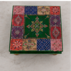 Handcrafted Wooden Chowki Traditional <b>Mandir</b> Furniture From Rajasthan for Prayer Decor - Product Image 3