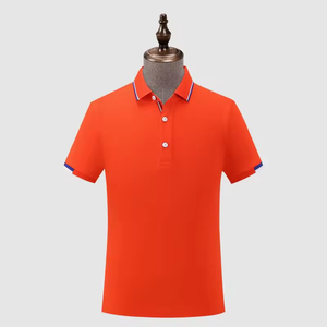 Polo de punto unisex de manga corta de secado rápido para golf y tenis, anti-bolitas, al por mayor - Product Image 3