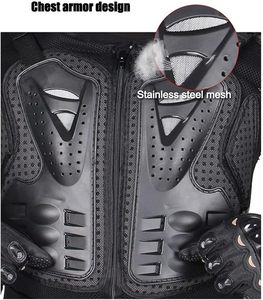Chaqueta de Motocicleta para Adultos, Protección Completa para el Pecho, Transpirable, para Motocross y Todoterreno, Color Negro - Product Image 4