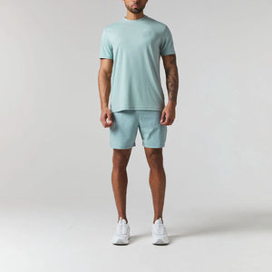 Ensemble de shorts pour homme en coton 100% respirant à imprimé unisexe avec logo personnalisé pour l'été - Product Image 2
