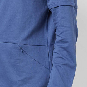Sweat-shirt à capuche zippé bleu pour homme, coupe classique, en molleton tricoté, idéal pour l'automne – Nouvelle collection très prisée - Product Image 6