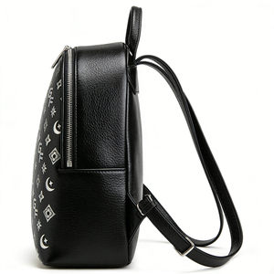 OEM Custom Women's Waterproof Embossed PU Leather Genuine Leather <b>Backpack</b> High Quality Luxury Bag Zipper Waterproof Factory - Product Image 5