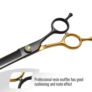 Professional <b>Dog</b> Grooming <b>Scissors</b> Curved Chunker Thinning Shears for <b>Dogs</b> - Product Image 5