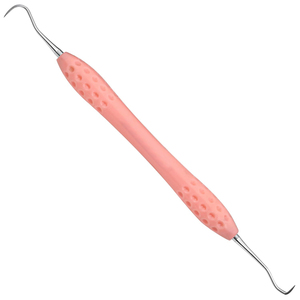 Outils dentaires professionnels, gratte-tartre pour usage personnel des dentistes et éliminateur de plaque dentaire pour animaux de compagnie, manche en silicone rose de qualité supérieure - Product Image 1