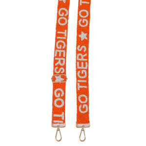 Sac transparent pour téléphone portable et guitare, léger, en polyester, fait main, avec perles de rocaille, pour femmes, design artisanal brodé, idéal pour les jours de match - Product Image 1