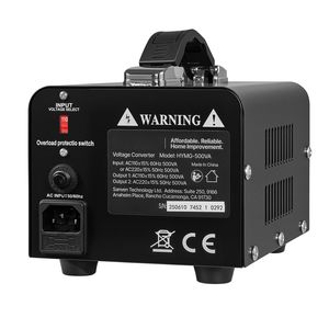 หม้อแปลงไฟฟ้าแบบ Heavy Duty 500VA แปลงไฟขึ้น/ลง 110V เป็น 220V และ 220V เป็น 110V สำหรับอะแดปเตอร์เดินทาง - Product Image 5