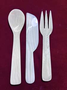 Export Grade Natural Seashell Caviar Spoon | Non-Reactive Mother of Pearl Tasting Spoon Wholesale - Product Image 4