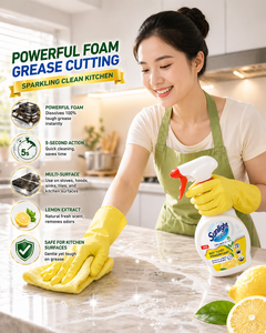 SUNLIGHT Kitchen <b>Cleaning</b> Snow <b>Foam</b> Powerfoam 500ml x 12 bottles - Product Image 1