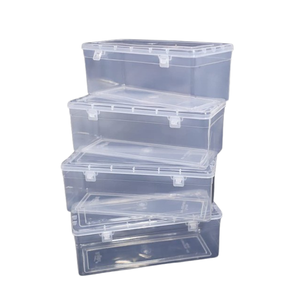Multipurpose Brass Rectangular <b>Stackable</b> Classic Design Wedding <b>Storage</b> <b>Container</b> Box Combo Transparent Boxes for - Product Image 1