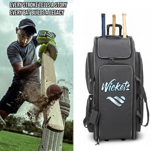 Professional Cricket Kit Bag Heavy Duty Waterproof Sports <b>Backpack</b> with Multiple Compartments and <b>Wheels</b> - Product Image 2
