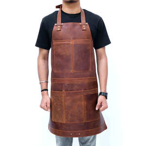 SALUBRIOUS SPORTS Delantal de Trabajo Unisex de Cuero Vacuno Resistente al Calor, Personalizado, para Protección Corporal y Herramientas de Limpieza del Hogar - Product Image 1