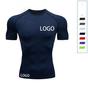 Camiseta de Compresión de Manga Larga Negra para Hombre, Ecológica, Transpirable, Antibacteriana, Anti-UV, de Secado Rápido, Spandex/Poliéster, Deportiva - Product Image 6