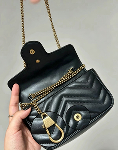 Lady <b>Black</b> Crossbody Wallet Chain Strap Purse <b>Mini</b> Shoulder <b>Bag</b> with Anti-Theft Feature for Daily Use - Product Image 5