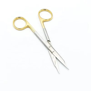 Tijeras Premium TC Goldman-Fox para Encías, 13 cm, Carburo de Tungsteno, Mango Dorado, Instrumentos Quirúrgicos Dentales Periodontales Dentados, CE ISO - Product Image 4