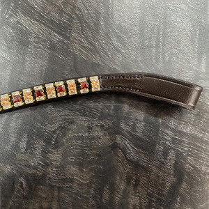 Nueva banda de cejas de caballo de cristal de topacio LCT clásico de 1 Fila combinación de colores en forma de U combina perfectamente con cualquier brida de caballo de cuero - Product Image 2