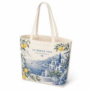 Sac fourre-tout pliable en toile et coton avec logo personnalisé et longue poignée - Sac réutilisable pour la plage, les courses et les promotions en supermarché - Product Image 2