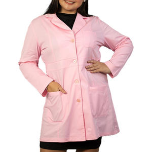 Uniformes d'hôpital unisexes en tissu tricoté blanc de haute qualité, imperméables et antistatiques, blouse de médecin, blouse de laboratoire, vêtements d'infirmière, Pakistan - Product Image 1