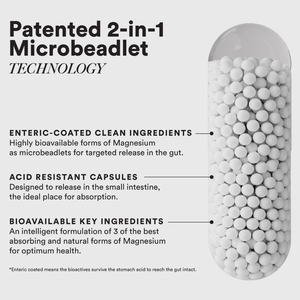 แคปซูลแมกนีเซียมคอมเพล็กซ์สามชนิดสำหรับผู้ชายและผู้หญิงเพื่อการนอนหลับที่ดีขึ้น บรรเทาอาการปวดกล้ามเนื้อ และรองรับการทำงานของสมอง - Product Image 6