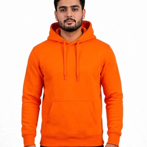 Sudadera con Capucha y Cremallera para Hombre, Color Naranja, Corte Regular, Felpa, Diseño Casual con Letras y Bolsillos, Transpirable, de Secado Rápido, 300g, para Invierno - Product Image 6
