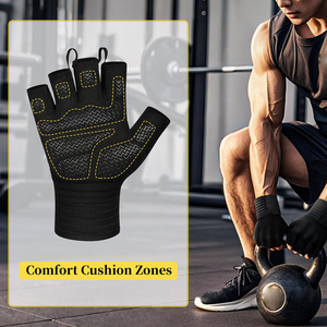 Gants de musculation pour hommes et femmes, sangle de poignet réglable, gants de sport en néoprène personnalisés - légers et respirants - Product Image 6