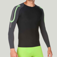 Maillot de compression uni pour hommes et garçons adultes, Rashguard MMA, Rashguard léger pour le cyclisme, Maillot de bain à manches longues pour hommes