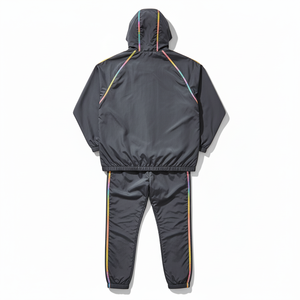 Premium Reflective Piping Colorful Windbreaker Tracksuit - <b>High</b>-<b>Visibility</b> Sportswear Set Bulk MOQ Supply - Product Image 4