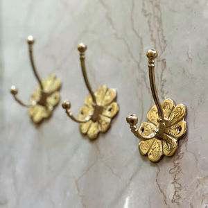 High Grade Brass Utility <b>Hooks</b> with Heavy Duty Wall Hangers for Coats Bags <b>Tools</b> Towels and Everyday Home Organization Use - Product Image 3