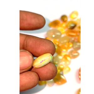 59 piezas de ópalo amarillo natural de 8 mm a 25 mm, cabujón ovalado en forma de pera, 273 ct. Anuncio reservado - Denegado - Product Image 3