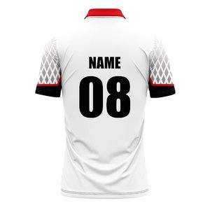 Camiseta de Cricket Personalizable para Hombre, 100% Mezcla de Poliéster y Algodón, Manga Corta, Impresión Digital, Cuello Redondo/Clásico, para Entrenamiento de Equipo - Product Image 5
