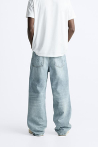 Pantalones Vaqueros Azules Oscuros de Corte Holgado para Hombre, Diseño Original, Nueva Colección, Jeans Baggy de Mezclilla para Hombre - Product Image 5