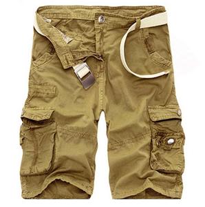 Pantalones Cortos Cargo Casuales de Verano, Transpirables, con Múltiples Bolsillos, 100% Poliéster, Nueva Llegada - Product Image 3