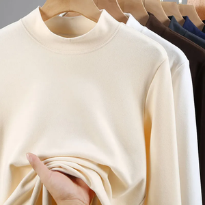 <b>Men's</b> Outdoor Fitness Running Casual long sleeve T-<b>Shirt</b> 100% Cotton Quick-Dry Long Sleeve Slim Fit Solid Color <b>Pocket</b> Knitted - Product Image 5