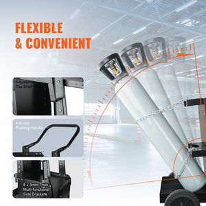 2-Tier Heavy Duty Welding Cart Anti-Theft Lockable Cabinet 265LBS <b>Weight</b> Capacity 360 Degrees Swivel Wheels Welder <b>Storage</b> Cart - Product Image 6