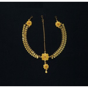 Bijoux de cheveux pour femmes Accessoire de décoration de cheveux de mariée Bandeau en épingle à cheveux plaqué or Bijoux nouvelle mode look tendance - Product Image 6