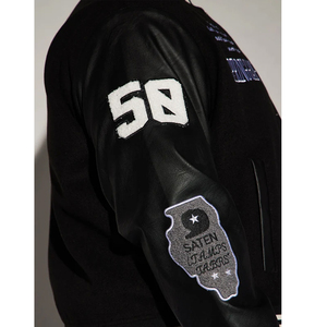 Chaqueta de Béisbol Varsity para Hombre, Chaqueta Casual Estilo Letterman, Chaqueta Bomber Ligera - Product Image 3