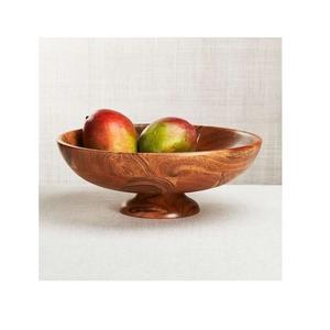 Soporte redondo de madera para tartas, pedestal de madera de mango, servidor de postres hecho a mano, exhibidor de postres para bodas, fiestas, hogar, artesanal de madera. - Product Image 6