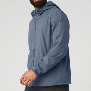 New Zipper Stand Collar Windproof Breathable Front Customized Color <b>Jacket</b> Men Casual Flight Design Men's Windbreaker <b>Jacket</b> - Product Image 5