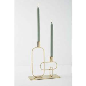 Support de bougie conique en laiton de luxe, élégant bougeoir rond en métal doré pour hôtels, restaurants, événements, décoration de table de mariage minimaliste - Product Image 4