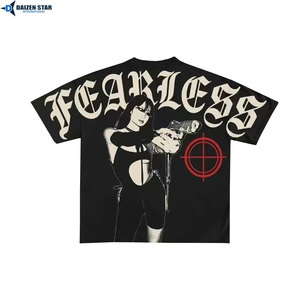 T-shirts à manches courtes pour hommes, mélange polyester/coton, écologiques, séchage rapide, respirants, coupe ample, impression sérigraphique, OEM, personnalisables - Product Image 2