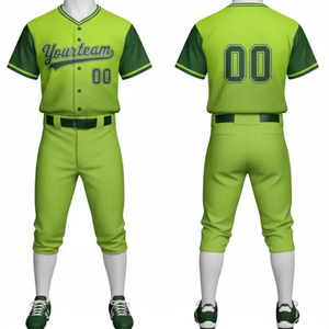 Uniforme de baseball haut de gamme 100% polyester respirant, séchage rapide, tissu léger et durable, coupe confortable, uniformes personnalisés, pas cher - Product Image 6