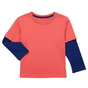 T-shirt pour garçons de haute qualité, manches longues, 100% coton, vêtements pour enfants, vêtements pour garçons, t-shirt à séchage rapide - Product Image 5