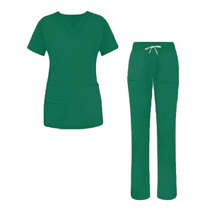 Ensembles d'uniformes médicaux personnalisés de haute qualité en gros, couleur unie, respirants, séchage rapide, en coton, design streetwear pour femmes - Product Image 6