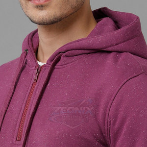 Sweat-shirts à capuche en molleton pour homme, 100 % coton, haute qualité, hiver, demi-zip – Taille personnalisée, séchage rapide et respirant - Product Image 6