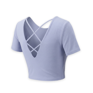 <b>Women's</b> Customizable Seamless Athletic Crop <b>Top</b> Moisture-Wicking and Light <b>Compression</b> Sports Bra Fit - Product Image 2