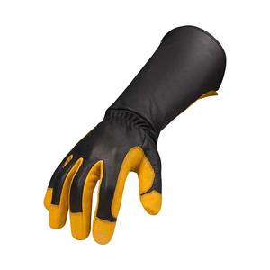 Gants de soudage TIG professionnels de haute qualité avec doublure en cuir et coton, protection durable des mains et des bras, service OEM personnalisable - Product Image 1