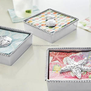 Dinnerware Decorative Napkins Storage <b>Basket</b> With Solid Weight Exquisite Design Wholesale Tissue <b>Display</b> <b>Basket</b> for Decoration - Product Image 1