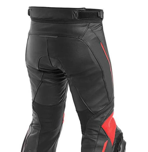 Pantalons en cuir sur mesure OEM, Samtex 4-Way Stretch, pantalons de moto, coupe flexible, poches pour protections de genoux CE - Product Image 2