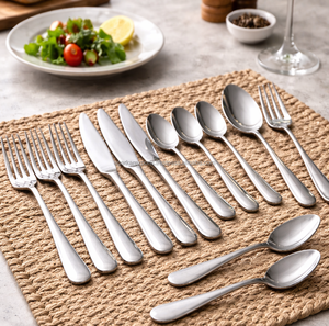 Juego de 12 Cucharas de Mesa de Acero Inoxidable, Pulido Espejo, Venta al Por Mayor de Fábrica - Product Image 1