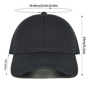<b>Plain</b> Baseball <b>Cap</b> Soft Cotton Adjustable Closure Unisex Casual Outdoor Sun Protection Sports Hat - Product Image 6
