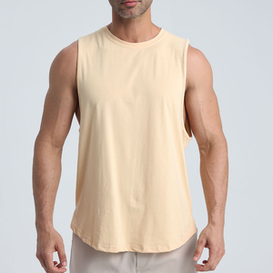 PHANTOM IMPEX Débardeur Noir Sans Manches Col Rond en Coton Tricoté 180g Anti-Rétrécissement pour Homme – Tenue Décontractée et Sportive - Product Image 5